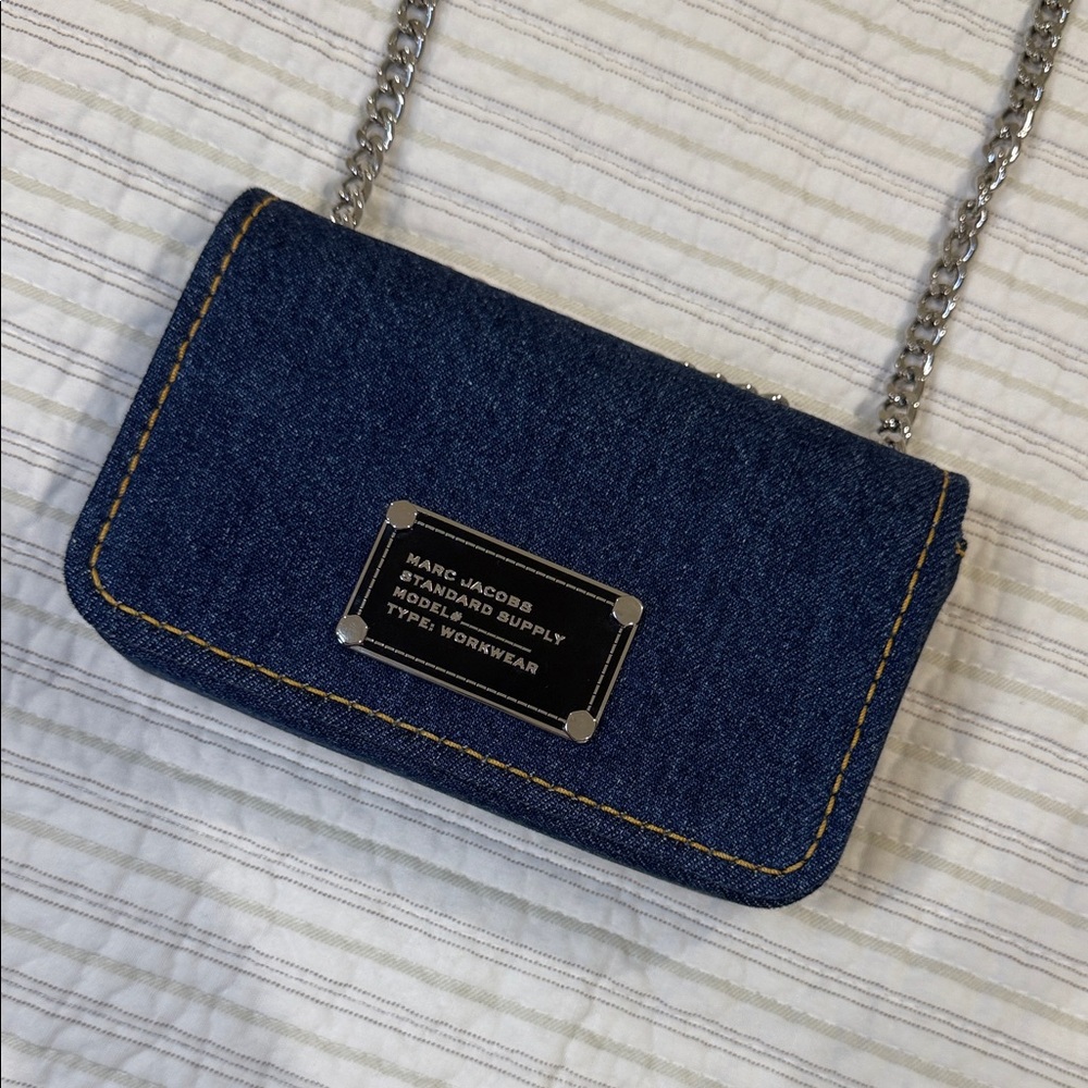 Marc Jacobs Denim Chain Clutch